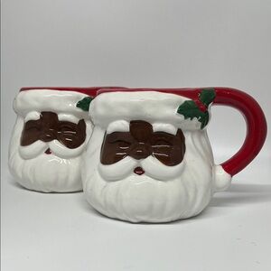 Ashland Santa Claus Mugs - Red and White